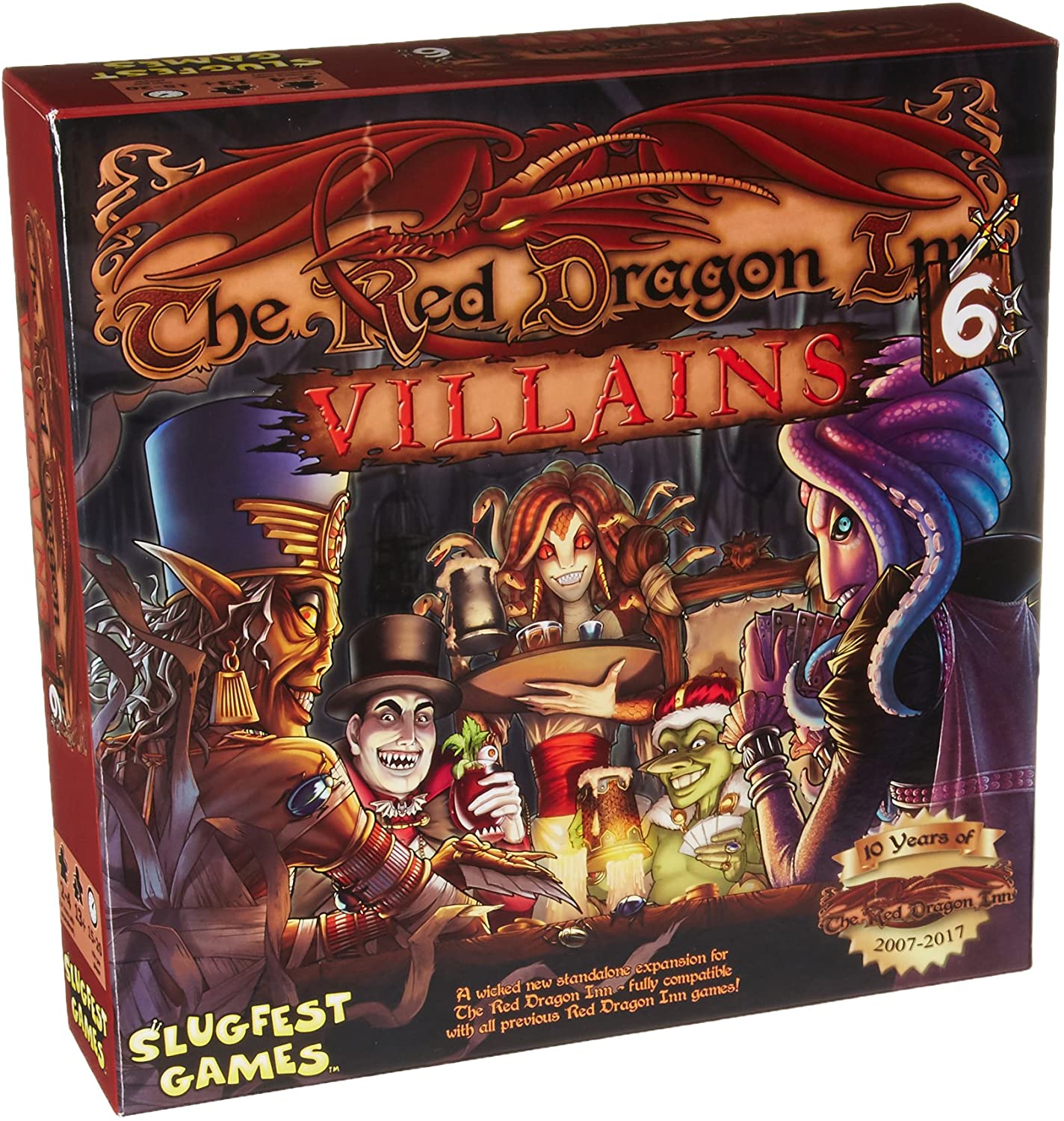Tage med Narabar skæbnesvangre Red Dragon Inn: 6 Villans (Stand Alone & Expansion) | Game Giant